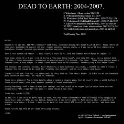 Dead To Earth : Death to Earth 2004​-​2007